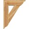Ekena Millwork Traditional Traditional Rough Sawn Bracket w/ Offset Brace, Western Red Cedar, 8"W x 26"D x 34"H BKT0806X26X34TRA01RWR - alternate 4